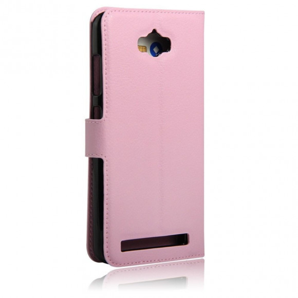 Чехол с визитницей для Asus Zenfone Max (ZC550KL) (розовый)