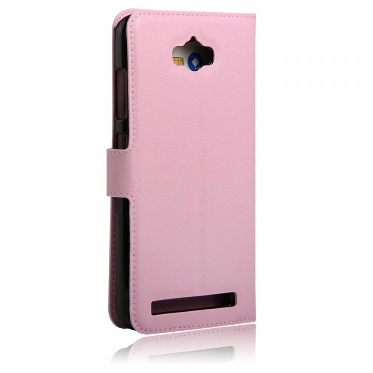 Чехол с визитницей для Asus Zenfone Max (ZC550KL) (розовый)