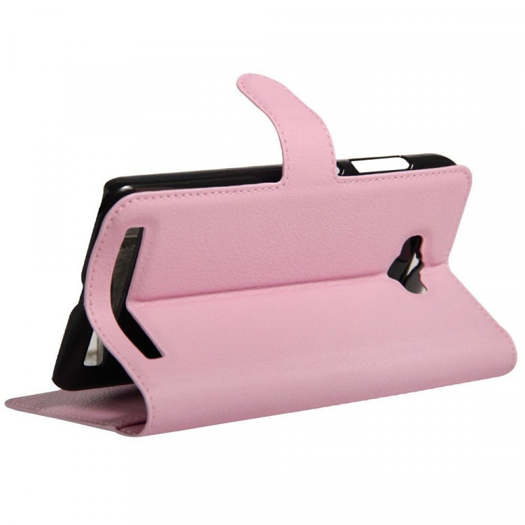 Чехол с визитницей для Asus Zenfone Max (ZC550KL) (розовый)