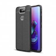 Чехол-накладка Litchi Grain для Asus Zenfone 6 ZS630KL (черный) Чехол-накладка Litchi Grain для Asus Zenfone 6 ZS630KL (черный)