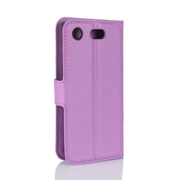 Чехол с визитницей для Sony Xperia XZ1 Compact (фиолетовый)