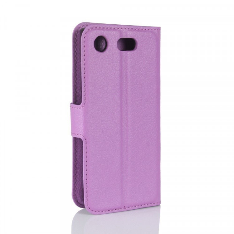 Чехол с визитницей для Sony Xperia XZ1 Compact (фиолетовый)