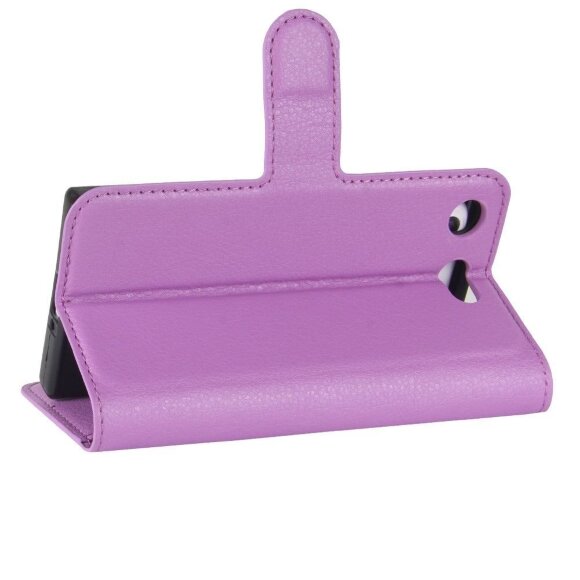 Чехол с визитницей для Sony Xperia XZ1 Compact (фиолетовый)