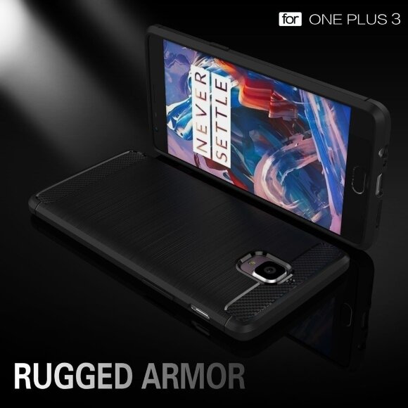 Чехол-накладка Carbon Fibre для OnePlus 3 / OnePlus 3T (красный) Чехол-накладка Carbon Fibre для OnePlus 3 / OnePlus 3T (красный)