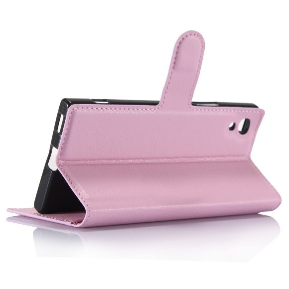 Чехол с визитницей для Sony Xperia XA1 (розовый) Чехол с визитницей для Sony Xperia XA1 (розовый)