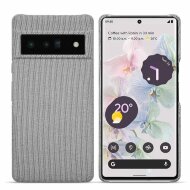 Тканевый чехол Full Cloth Texture для Google Pixel 6 Pro (светло-серый) Тканевый чехол Full Cloth Texture для Google Pixel 6 Pro (светло-серый)