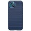 Чехол-накладка Carbon Fibre для iPhone 14 Plus (темно-синий)