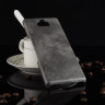 Кожаная накладка-чехол Litchi Texture для Sony Xperia 10 (серый)