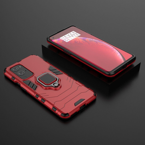 Чехол Armor Ring Holder для OnePlus 9 Pro (красный)