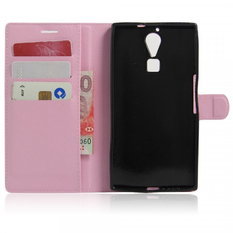 Чехол с визитницей для DOOGEE F5 / F5 Pro (розовый)