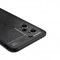 Чехол-накладка Litchi Grain для Realme GT2 Pro (черный)