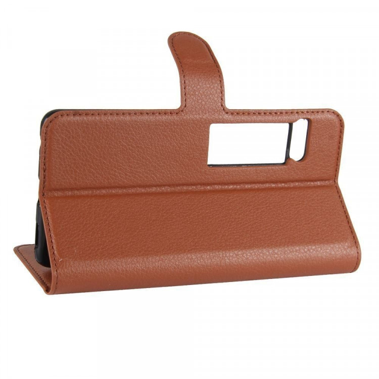 Чехол с визитницей для Meizu Pro 7 (коричневый)