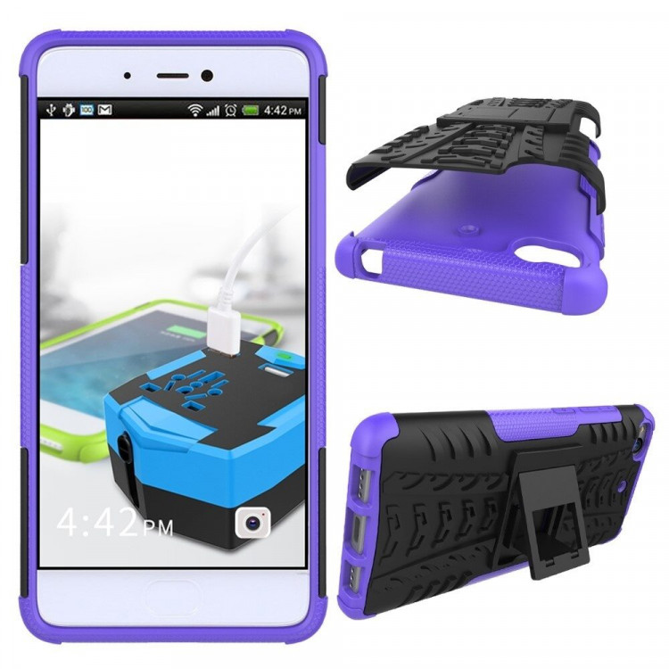 Чехол Hybrid Armor для Xiaomi Mi5S (черный + фиолетовый)