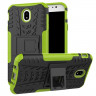 Чехол Hybrid Armor для Samsung Galaxy J7 2017 (черный + зеленый)