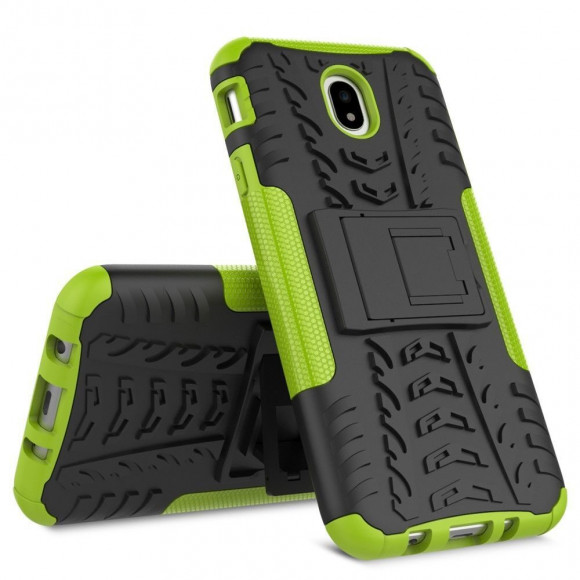 Чехол Hybrid Armor для Samsung Galaxy J7 2017 (черный + зеленый) Чехол Hybrid Armor для Samsung Galaxy J7 2017 (черный + зеленый)