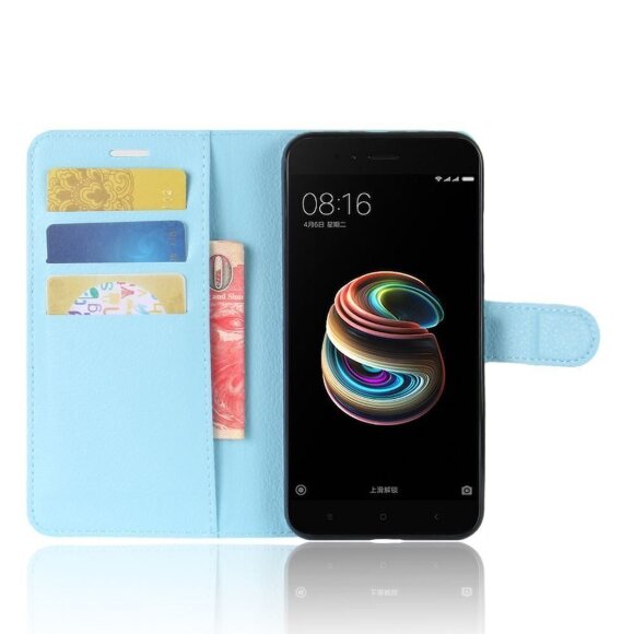 Чехол с визитницей для Xiaomi Mi 5X / Mi A1 (голубой)