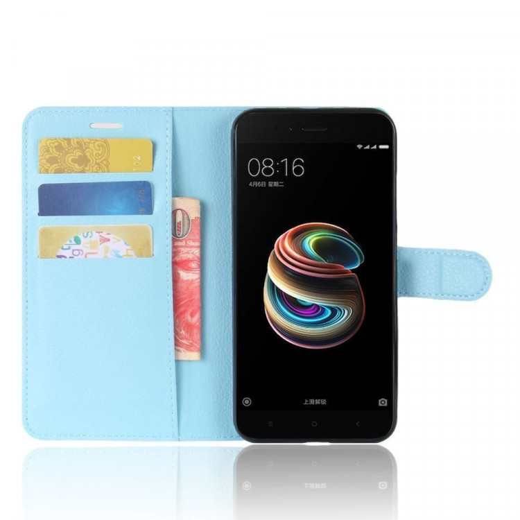 Чехол с визитницей для Xiaomi Mi 5X / Mi A1 (голубой)
