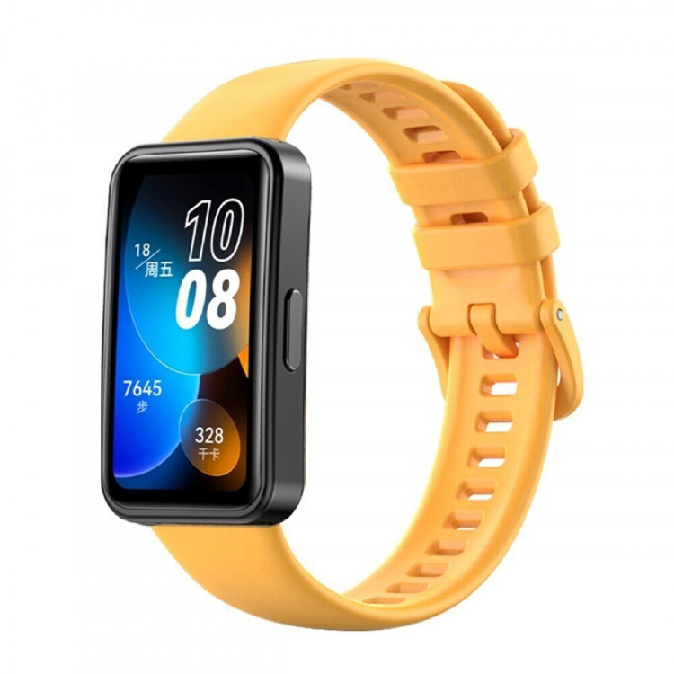 Силиконовый ремешок для HUAWEI Band 8, HUAWEI Band 9 (желтый)