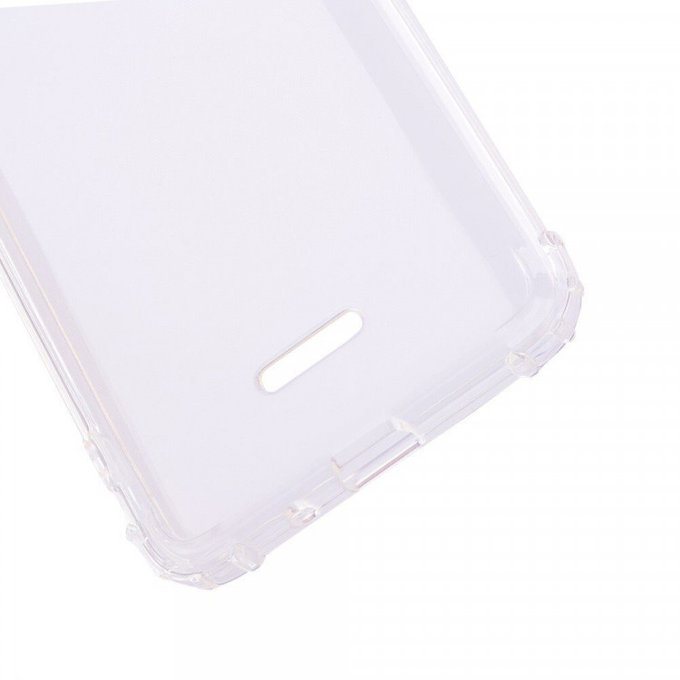 Силиконовый чехол с усиленными бортиками для Xiaomi Redmi 6A (прозрачный)