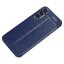 Чехол-накладка Litchi Grain для Samsung Galaxy A34 (темно-синий)