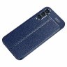 Чехол-накладка Litchi Grain для Samsung Galaxy A34 (темно-синий)