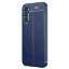Чехол-накладка Litchi Grain для Samsung Galaxy A34 (темно-синий)