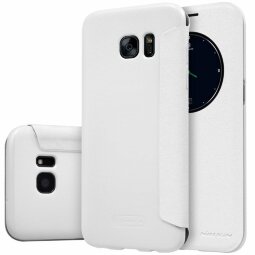 Чехол для Samsung  с окном NILLKIN | Чехлы для Galaxy S7 Edge (белый)