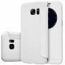 Чехол для Samsung  с окном NILLKIN | Чехлы для Galaxy S7 Edge (белый)