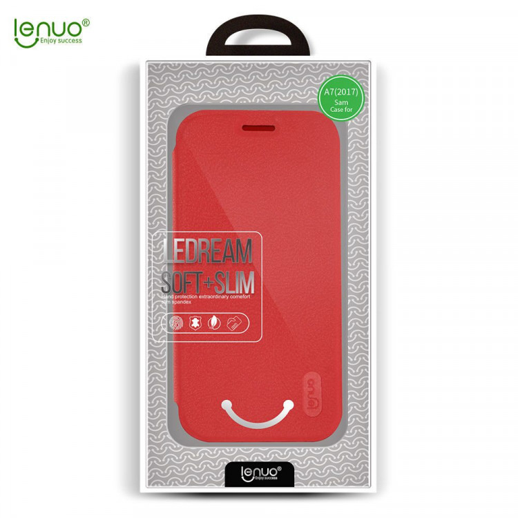 Чехол LENUO для Samsung Galaxy A7 (2017) SM-A720F (красный)