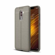 Чехол-накладка Litchi Grain для Xiaomi Pocophone F1 / Poco F1 (серый) Чехол-накладка Litchi Grain для Xiaomi Pocophone F1 / Poco F1 (серый)