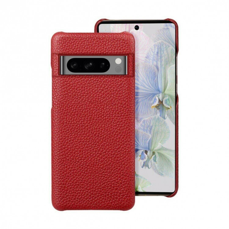 Кожаный чехол Cowhide для Google Pixel 8 Pro (красный)