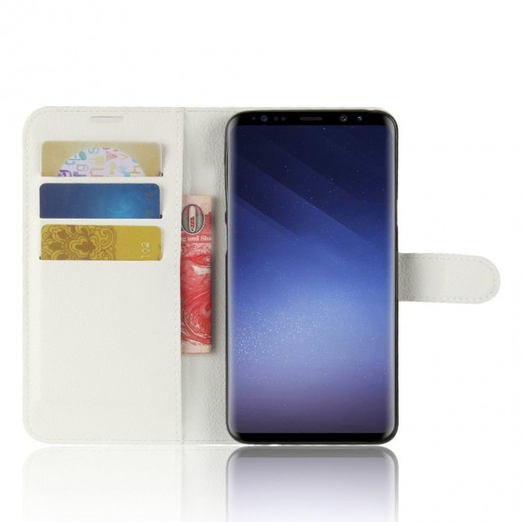 Чехол с визитницей для Samsung Galaxy S9+ (белый) Чехол с визитницей для Samsung Galaxy S9+ (белый)