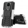Чехол Hybrid Armor для Xiaomi Redmi Note 9 (черный + белый)