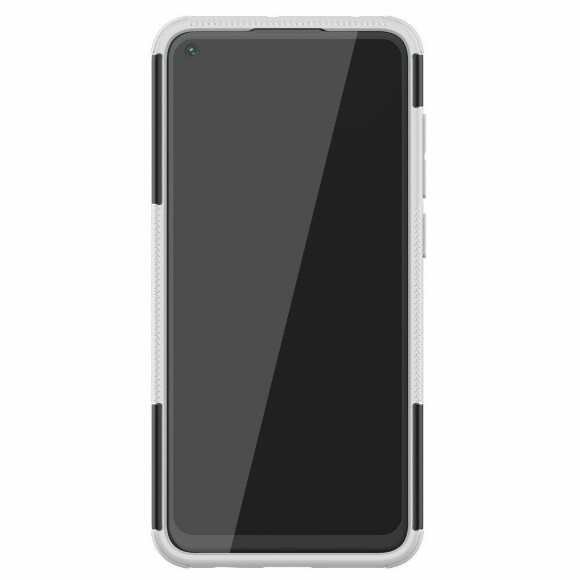 Чехол Hybrid Armor для Xiaomi Redmi Note 9 (черный + белый)