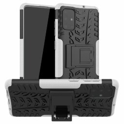 Чехол Hybrid Armor для Samsung Galaxy A71 (черный + белый)