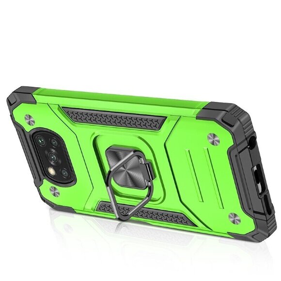 Чехол-накладка Shock-Absorption для Xiaomi Poco X3 NFC / Poco X3 / Poco X3 Pro (зеленый)