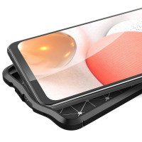 Чехол-накладка Litchi Grain для Samsung Galaxy A32 SM-A325F (красный)