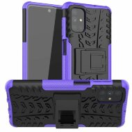Чехол Hybrid Armor для Samsung Galaxy M51 (черный + фиолетовый)