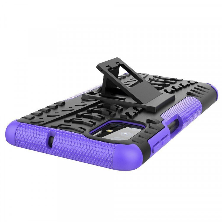 Чехол Hybrid Armor для Samsung Galaxy M51 (черный + фиолетовый)