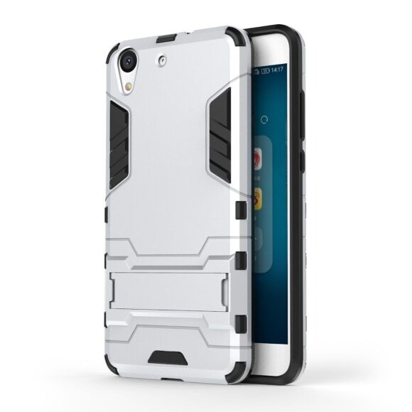 Чехол Duty Armor для Huawei Y6 II (серебряный) Чехол Duty Armor для Huawei Y6 II (серебряный)