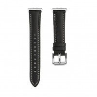 Кожаный ремешок для Samsung Galaxy Fit 3 SM-R390 (черный)