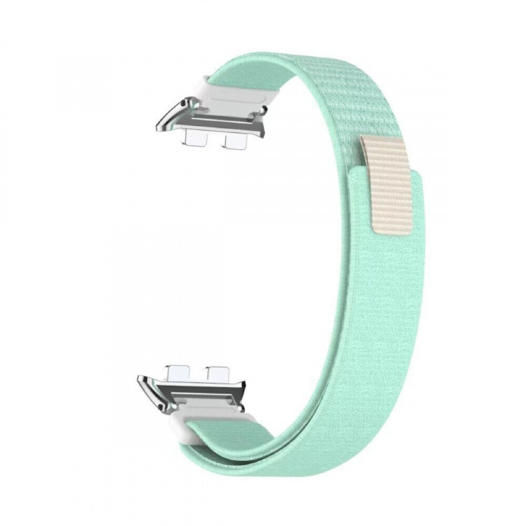 Ремешок с нейлоновой петлей для Honor Band 9 (зелено-голубой)