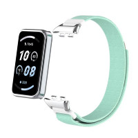 Ремешок с нейлоновой петлей для Honor Band 9 (зелено-голубой)