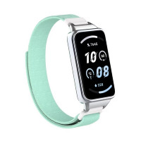 Ремешок с нейлоновой петлей для Honor Band 9 (зелено-голубой)