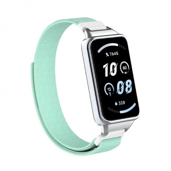 Ремешок с нейлоновой петлей для Honor Band 9 (зелено-голубой) Ремешок с нейлоновой петлей для Honor Band 9 (зелено-голубой)