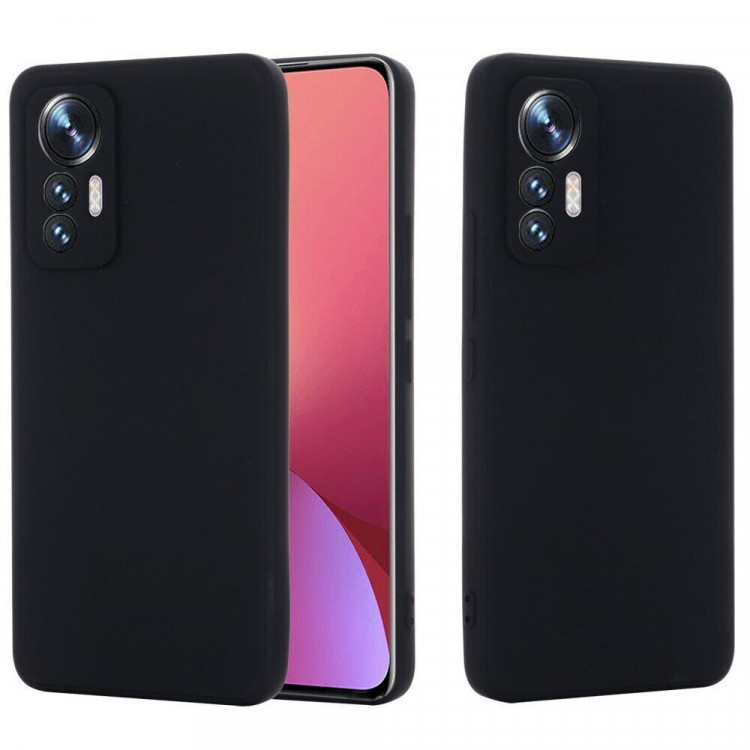Силиконовый чехол Mobile Shell для Xiaomi 12 Lite (черный)
