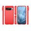 Чехол-накладка Carbon Fibre для Google Pixel 9, Pixel 9 Pro (красный)