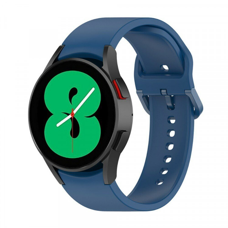 Силиконовый ремешок для Samsung Galaxy Watch 5 / Watch 5 Pro (темно-синий)