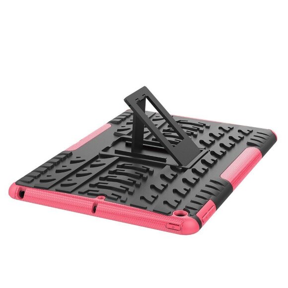 Чехол Hybrid Armor для Apple iPad 10.2 (черный + розовый)