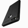 Чехол-накладка Litchi Grain для Huawei P9 Lite (темно-синий)
